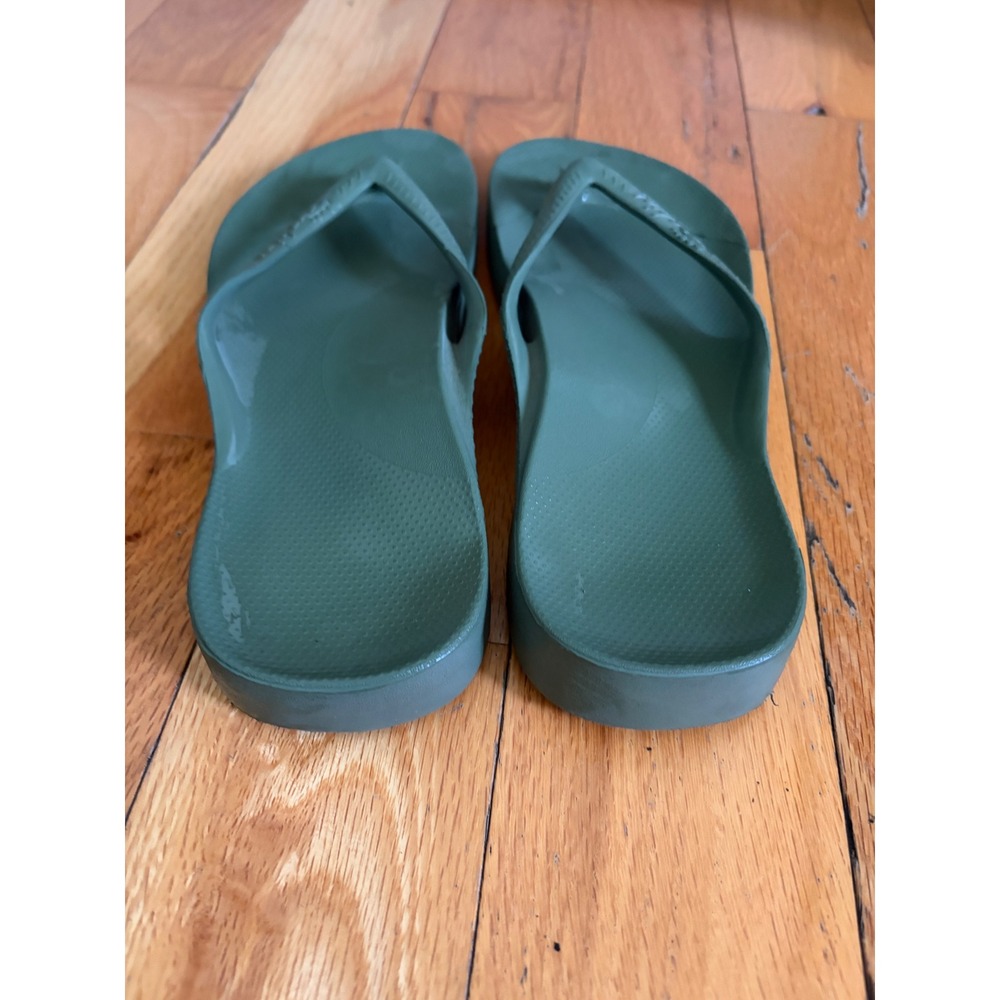 Archie's Arch Support Flip Flops Green Size Men 7/Woman 8 - Picture 2 of 4